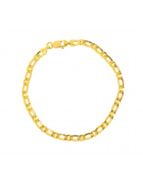 Pulseira 1x1 infantil em ouro 18k 